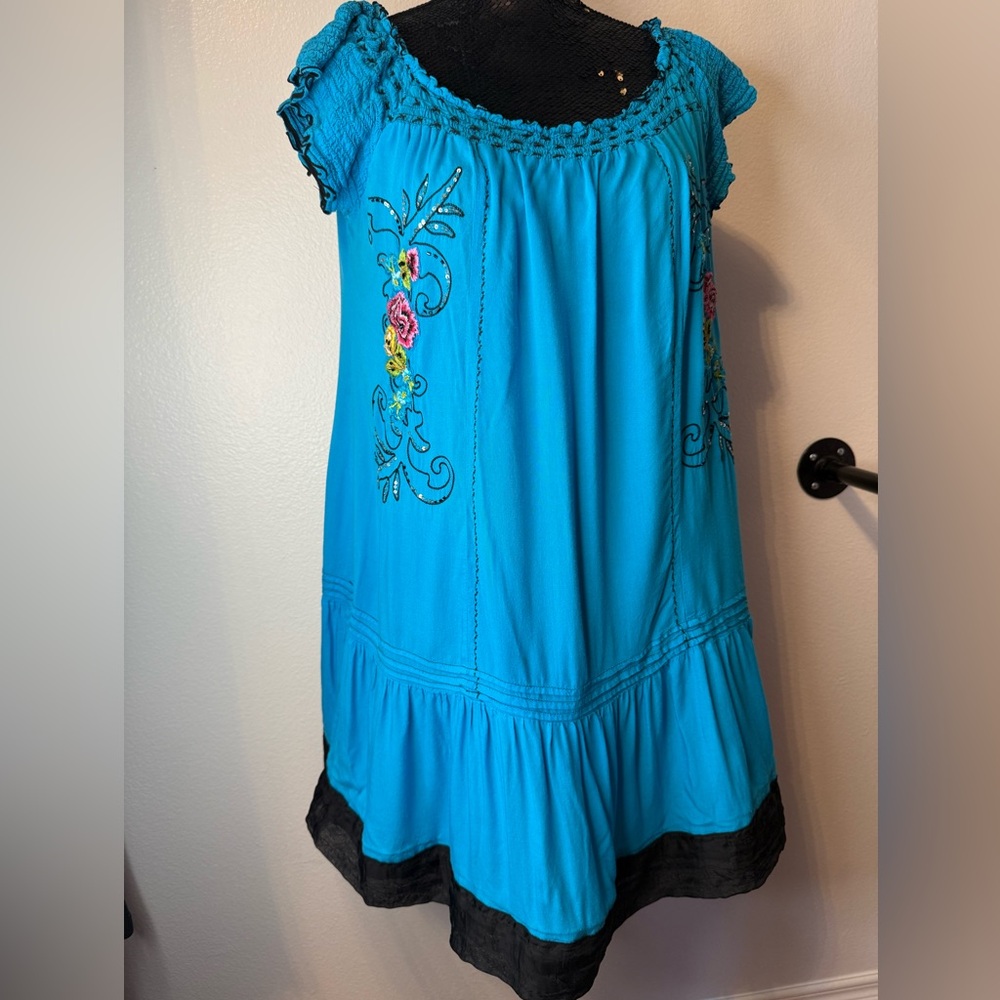 EUC Vintage Krista Lee Embroidery Dress Size M